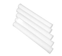 5pcs 31x3.5x3.5cm PE Storage Tube with Caps for Shipping Documents | White Matte Finish, Portable Carry, Securely Holds Photographs and Maps for Students, Artists, Office Filing