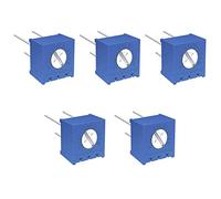 5PCS 3386P 100R 200R 500R 1K 2K 5K 10K 20K 50K 100K 200K 500K 1M ohm 3386 Variable Resistors Trimmer Potentiometer Electromechanical components (Size : 100 Ohm)