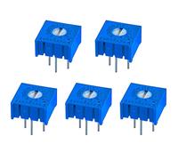 5PCS 3386P 3386 100R 200R 500R 1K 2K 5K 10K 20K 50K 100K 200K 500K 1M ohm Variable Resistors Trimmer Potentiometer Electromechanical components (Size : 100K Ohm)