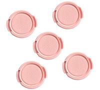 5pcs 37mm Camera Lens Cover with Push Borders for Quick Attachment and Removal Simple Design Lightweight Scratch Proof Dustproof Camera Lens Cover