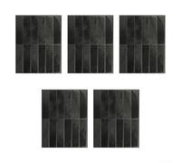 5PCS 3D Brick Wall Stickers, PU Foam Waterproof Self-Adhesive Panels