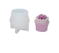 5PCS 3D Large Peony Silicone Candle Mold DIY Handmade Creative Flower Aromatherapy Plaster Resin Soap Making for Home Decor(Clear03)