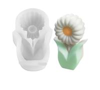 5PCS 3D Large Peony Silicone Candle Mold DIY Handmade Creative Flower Aromatherapy Plaster Resin Soap Making for Handmade(Clear08)