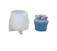 5PCS 3D Large Peony Silicone Candle Mold DIY Handmade Creative Flower Aromatherapy Plaster Resin Soap Making for Making Candles(Clear02)