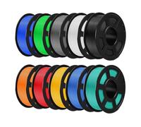 5pcs 3D Printer Filament Bundle, PLA Plus Filament 5KG 1.75mm, Neatly Wound Filament For Most 3D Printer 1kg Spool Send Random