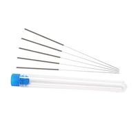 5pcs 3D Printer Nozzle Head Cleaning Needle Stainless Steel Extruder Head Cleaning Tool, 0.2mm, Silvery, Steel Color