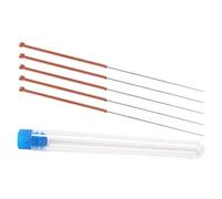 5pcs 3D Printer Nozzle Head Cleaning Needle Stainless Steel Extruder Head Cleaning Tool, 0.5mm, Golden