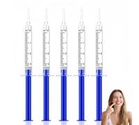 5PCS 3ML Teeth Whitening Gel Refills,Teeth Bleaching Gel for Sensitive Teeth,Fast and Effective Tooth Whitening Kit for Stain Removal,Works with Teeth Whitening LED Light and Tray,Brightening Teeth