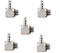 5PCS 3mm 4mm 5mm 6mm M3 M4 M5 M6 Brass Straight Elbow Tee Tube Hose Barb Micro Air Pneumatic Pipe Fitting Quick Connector SUNBING(4-M3,PL)
