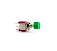 5Pcs 3Pin C-NO-NC 6mm Momentary Automatic Push Button Switch ON-(ON) 2A 250VAC/5A 120VAC Toggle Switches IDGTTLDF(Green)