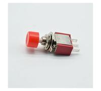 5pcs 3Pin C-NO-NC 6mm Momentary Automatic Push Button Switch ON-(ON) 2A 250VAC/5A 120VAC Toggle Switches IDGTTLDF(5 red)