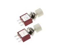 5PCS 3Pin C-NO-NC 6MM Tiny Small Momentary Automatic return Push Button Switch ON-(ON) 2A 250VAC/5A 120VAC(WHITE)