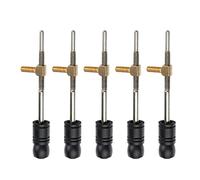 5PCS 4/4 Violin Bow Frog Buttons W Bow Frog Eyelet Rod For Violin Snakewood Bow Parts Violin Replacement Part (Color : 03)