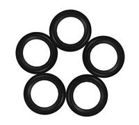 5pcs 4.5 Inch Rubber Speaker Edge Rings for Repair | Black Vibration Damping Parts, for Midrange Drivers and New Installations, Music Producers Hi-fi Enthusiasts