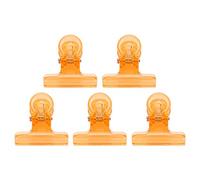 5pcs 4 Colors C Curve Nail Extension Multifunctional Clips in Nail Art Accessories Clip in the Shape of a Matching and Matching Tool (Orange)