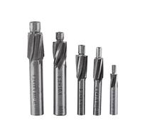 5pcs 4 Flutes Counterbore Drill Bit Set Countersink End Mill Cutter Straight Shank Slot Drill Bits Tool Set