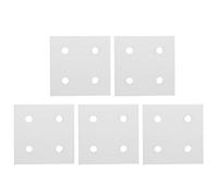 5Pcs 4 - Hole Vertical Connecting Plate, Aluminum Profile Joining Plate, Anodized Silver Slot Board for Linear Extension and Overlapping Connection of Extrusion Profiles (8080)