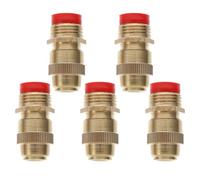 5pcs /4 Inch Brass Hose Nozzle Adjustable Garden Sprayer for Plants