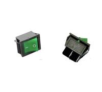 5pcs 4 Pins ON/OFF 16A 250V KCD4 Boat Rocker Switch with GREEN Light Power Indicate Rocker Switch