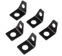 5PCS 4 Point Car Racing Seat Belt Bracket Mounting Kit, Anchor Plate Hardware Mount Harness 90 Degree Angle Brackets Kit Seat Belt L-Bracket Accessories