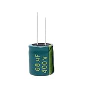 5PCS 400V68UF 16 * 25mm 68UF 400V 16 * 25 18 * 25 Aluminum Electrolytic Capacitor Electronic devices (Size : Green 18x25)