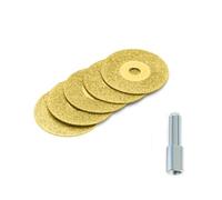 5PCS 40mm Mini Cutting Disc for Rotory Accessories Diamond Grinding Wheel Rotary Circular Saw Blade Abrasive Discs(With 45mm Rod)
