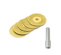 5PCS 40mm Mini Cutting Disc for Rotory Accessories Diamond Grinding Wheel Rotary Circular Saw Blade Abrasive Discs(With 60mm Rod)