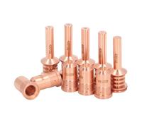 5Pcs 420132 Electrodes 420134 Nozzles Brass Cutting Nozzle Replacement Parts for PMX 30AIR Plasma Cutter Consumables with Good Durability Performance Easy Installation