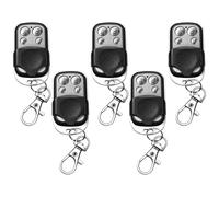 5Pcs 433.92 MHz Universal Garage Door Remote Control,Gate Opener Cloning Wireless Key Fob with 4 Buttons Duplicate Remote Control Key Fob for Garage Doors,Roller Shutters,Electric Gates,Car Alarms