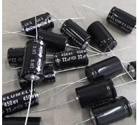 5pcs 450v 22uf Capacitance Axial Electrolytic Capacitor 16x28mm