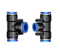 5PCS 4mm 6mm 8mm 10mm 12mm 14mm 16mm Hose Tube Union Tee Type One Touch Air Pneumatic Push in Quick Pipe Fitting Reducer(PE-12mm 5PCS)