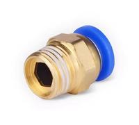 5PCS 4mm 6mm 8mm 10mm x M5 M6 M8 M10 M12 M14 M16 M20 Male Thread Straight One Touch Air Pneumatic Push In Quick Pipe Fitting(6mm-M10x1 5PCS)