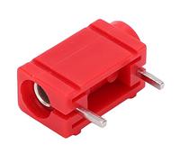 5pcs 4mm Banana Socket Professional Plated Brass PCB Panel Banana Socket Accessory for Multimeter Circuit Detection Connection Electronic Test Equipment (Red)