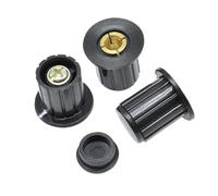 5Pcs 4mm Black Gray Knob Button Cap Potentiometer Knob Cap for WXD3-12-1W WXD3-13-2W Wirewound Potentiometer,Black