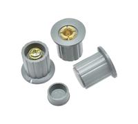 5Pcs 4mm Black Gray Knob Button Cap Potentiometer Knob Cap for WXD3-12-1W WXD3-13-2W Wirewound Potentiometer,Gray