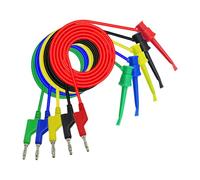 5pcs 4mm Brass Banana Plugs Test Cords Banana Plugs Test Leads Coloful for Fast Signals Transmission & Easy Connection Experimental Device Connector