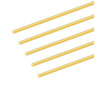 5PCS 4mm Brass Rods,iMeistek 200mm Length Brass Solid Round Rod Bar for Handle Pins RC Models DIY Crafts