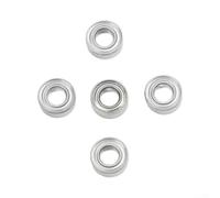 5pcs 4x8x3mm Deep Groove Ball Bearing for Manual Chamfering Tool - High Miniature Sealed Bearing for Metal Trimming and Edge Finishing Silver