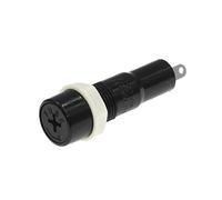 5pcs 5 * 20mm Glass Fuse Holders 5x20MM Black Insurance Tube Socket Fuse Holder for 5 * 20 Insurance Panel Mount Fuse Holder MF-527 Protected circuits (Size : 25A)