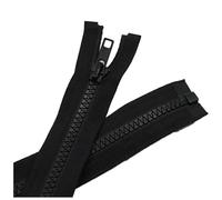 5Pcs 5# 40-120cm, Resin Automatic Lock Zipper, Open Zipper, Suitable for Clothing, Bags and DIY Sewing Crafts,100cm