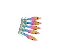 5pcs 5.8cm 3.1g Fishing Lures Glow Jigs Hook Shrimp Lure Squid Artificial Baits Squid Jigs Cuttlefish Hooks Coastal Lake River Fishing Lures