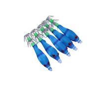 5pcs 5.8cm 3.1g Fishing Lures Glow Jigs Hook Shrimp Lure Squid Artificial Baits Squid Jigs Cuttlefish Hooks Coastal Lake River Fishing Lures