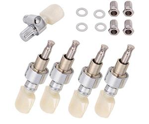 5pcs 5 String Banjo Replacement Peg Pearled Machine Head Square Button Tuning Tuner Machine Heads Banjo Tuning