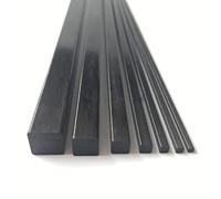 5pcs 500mm Pultruded Square Solid Carbon Fiber Rods - High Strength, Lightweight CFR Rods for DIY and Mechanical(2.5mm)
