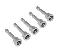 5Pcs 50mm PH2 Drywall Screwdriver Bits with Collar for Plasterboard Screws, 6.35mm Hex Shank Compatible with Electric Drills and Manual Screwdrivers