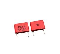 5pcs/50pcs 104 100V 0.1UF 100V 100nF 104K MKS4 Pitch 10mm Audio DIY Film Capacitor CZAOINCU(50pcs)