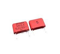 5pcs/50pcs 224 63V 0.22UF 63V 220nF 224J 5% MKS4 Pitch 10mm Film Capacitor IDGTTLDF(5pcs)