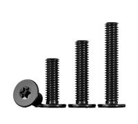 5pcs-50pcs M2 M2.5 M3 M4 M5 M6 M8 304 Stainless Steel Black Colour CM Six-Lobe Torx Ultra Thin Super Low Flat Wafer Head Screw(X10mm,M5 10pcs)
