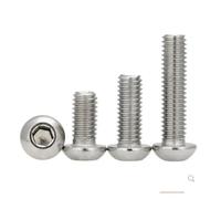 5pcs-50PCS M3 M4 M5 M6 M8 iso7380 G10.9 or stainless steel 304 Hex Socket button head screw(X 8MM_M3 50PCS)
