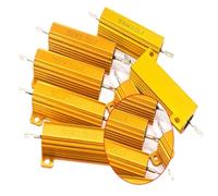 5PCS 50W RX24 Aluminum Power Metal Shell Case Wirewound Resistor 0.1R 0.5R 1R 2R 3R 4R 5R 6R 8R 10R 20R 50R 100R 1K 10K 100K ohm(18R)